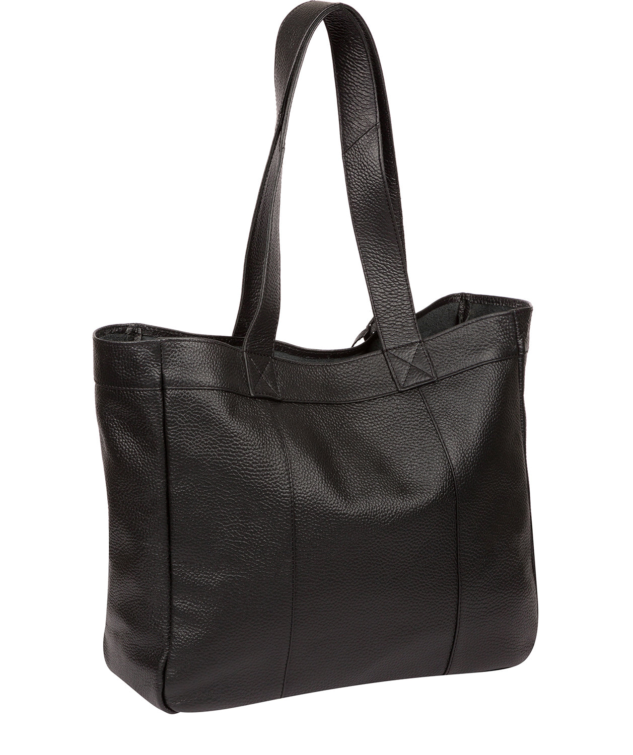 'Melissa' Black Leather Tote Bag image 3