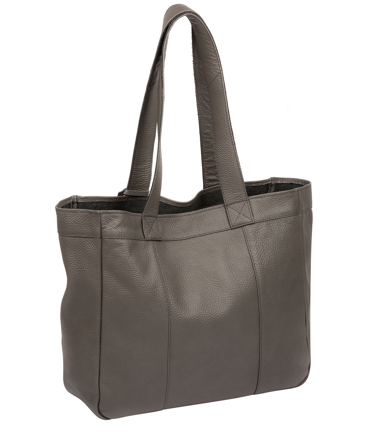 'Melissa' Grey Leather Tote Bag image 3