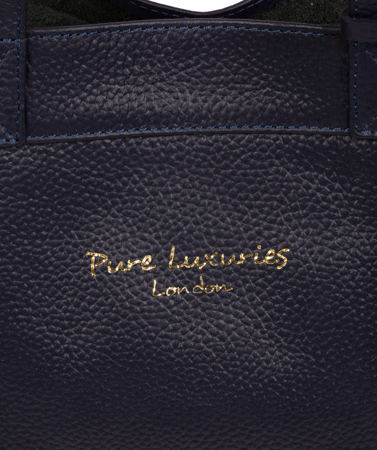 'Melissa' Ink Leather Tote Bag image 6