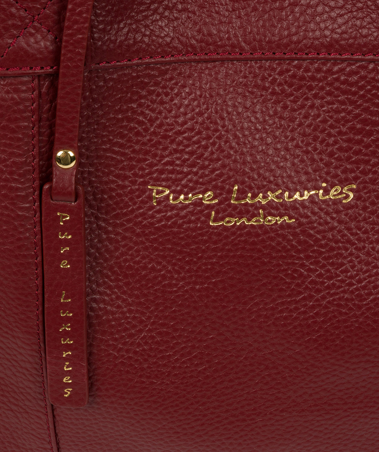 'Melissa' Red Leather Tote Bag image 6