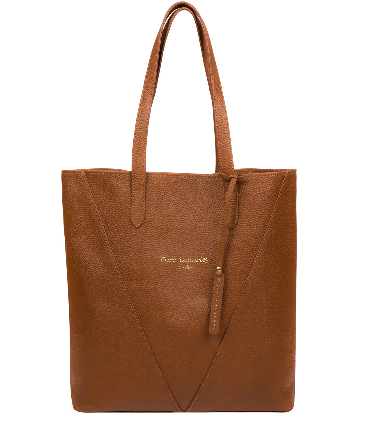 'Claudia' Tan Leather Tote Bag Pure Luxuries London