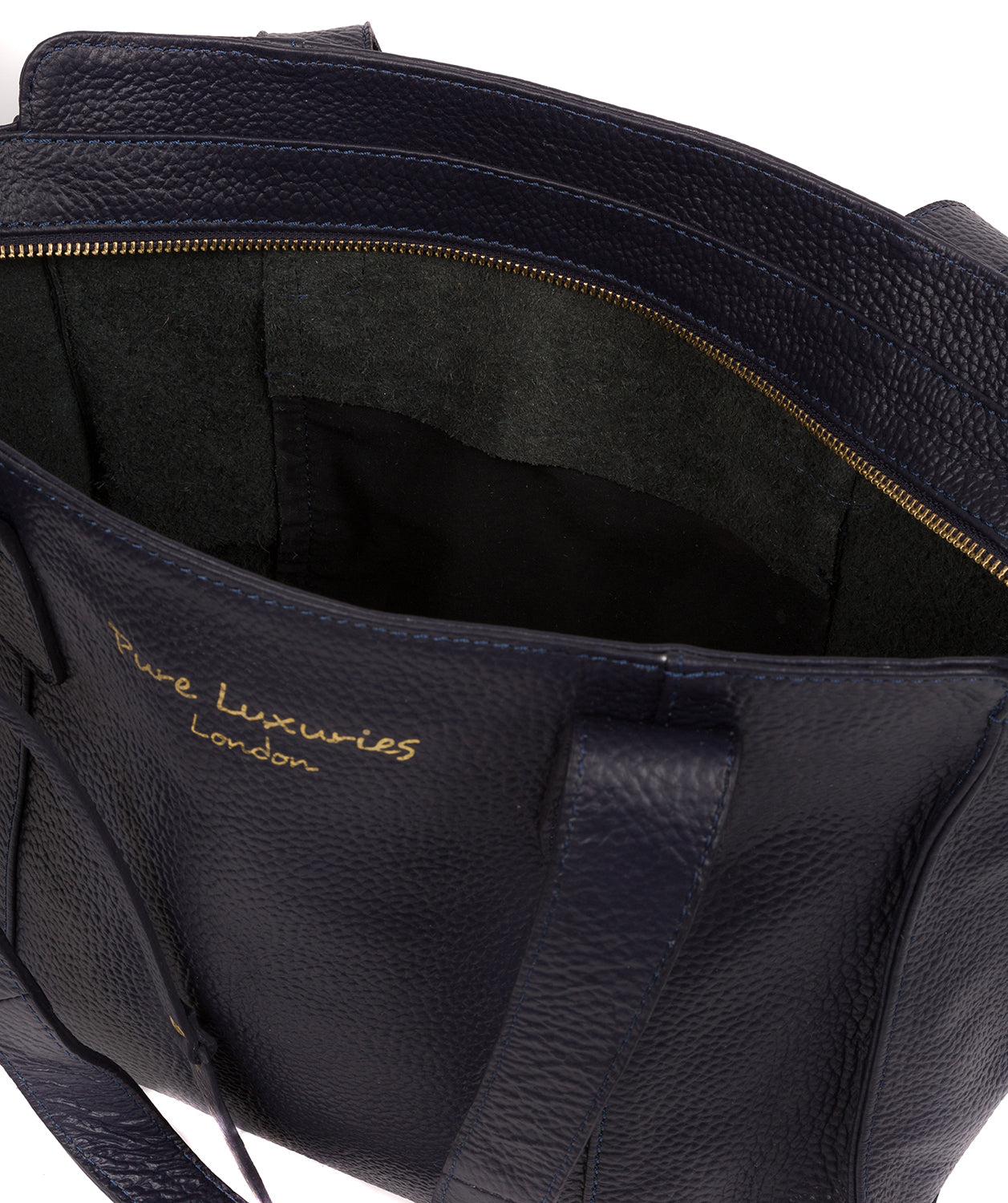 'Alexandra' Ink Leather Handbag image 4