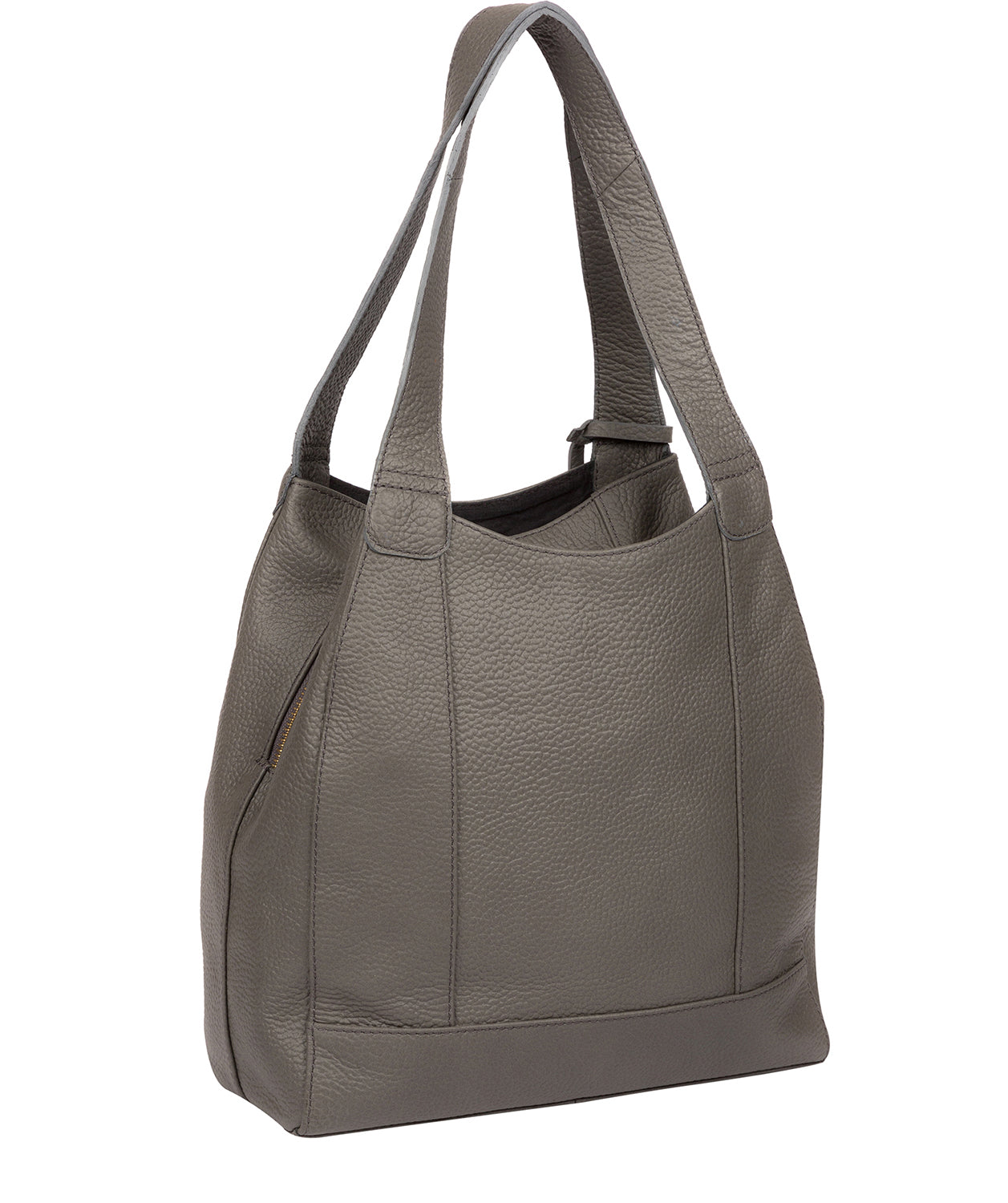 'Colette' Grey Leather Handbag Pure Luxuries London