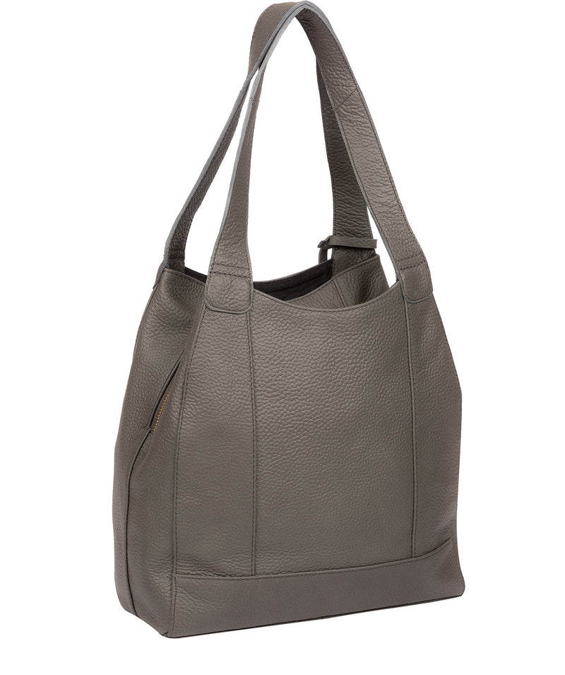 'Colette' Grey Leather Handbag Pure Luxuries London