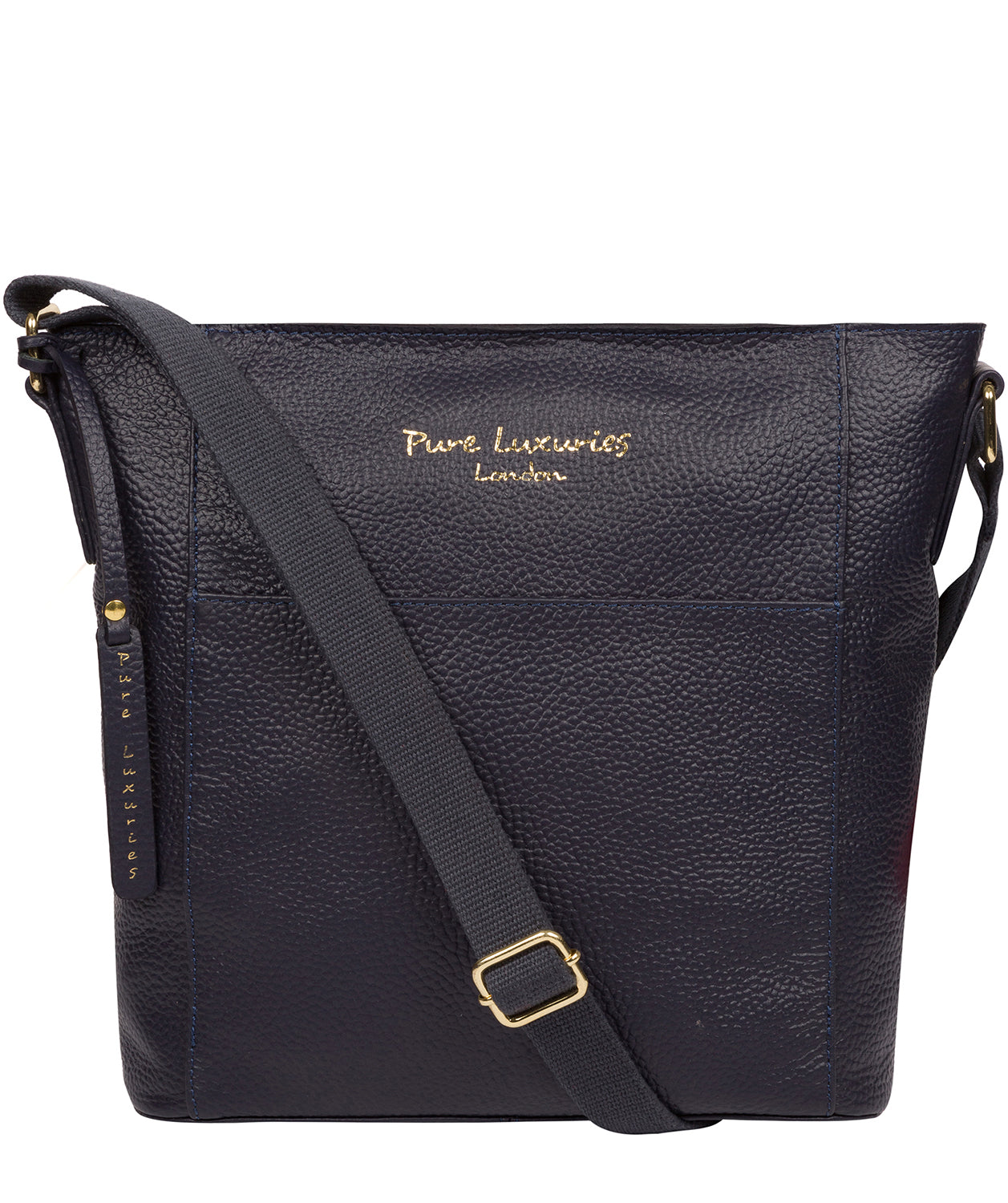 'Tamzin' Ink Leather Shoulder Bag image 1