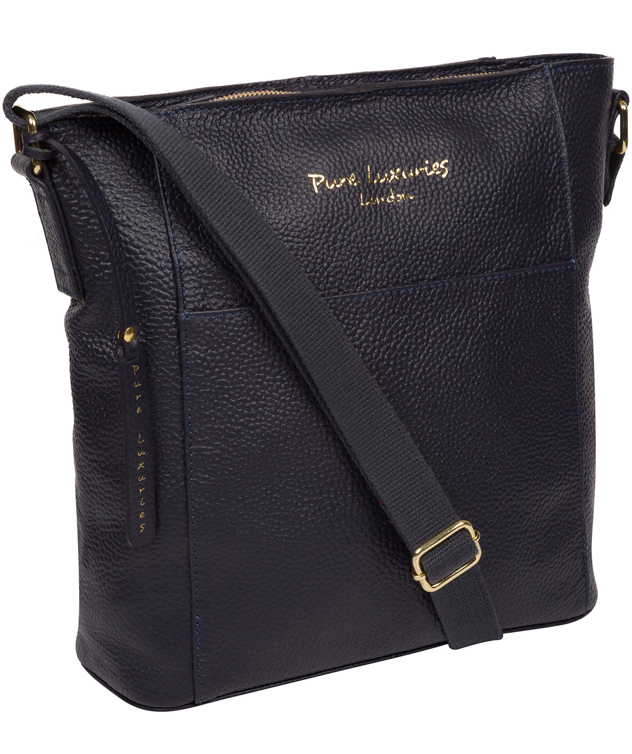 'Tamzin' Ink Leather Shoulder Bag image 5