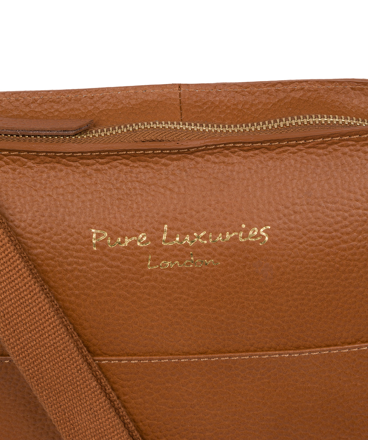 'Tamzin' Tan Leather Shoulder Bag Pure Luxuries London