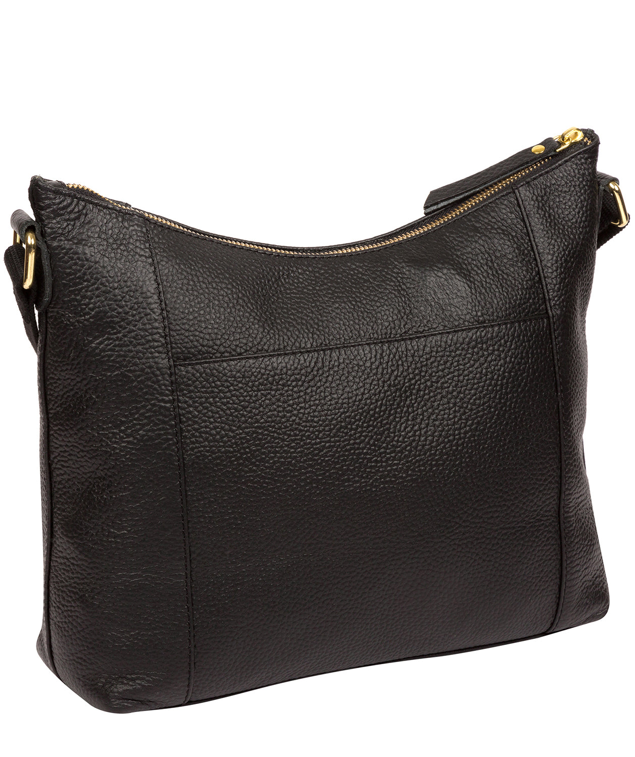 'Lachele' Black Leather Shoulder Bag image 3