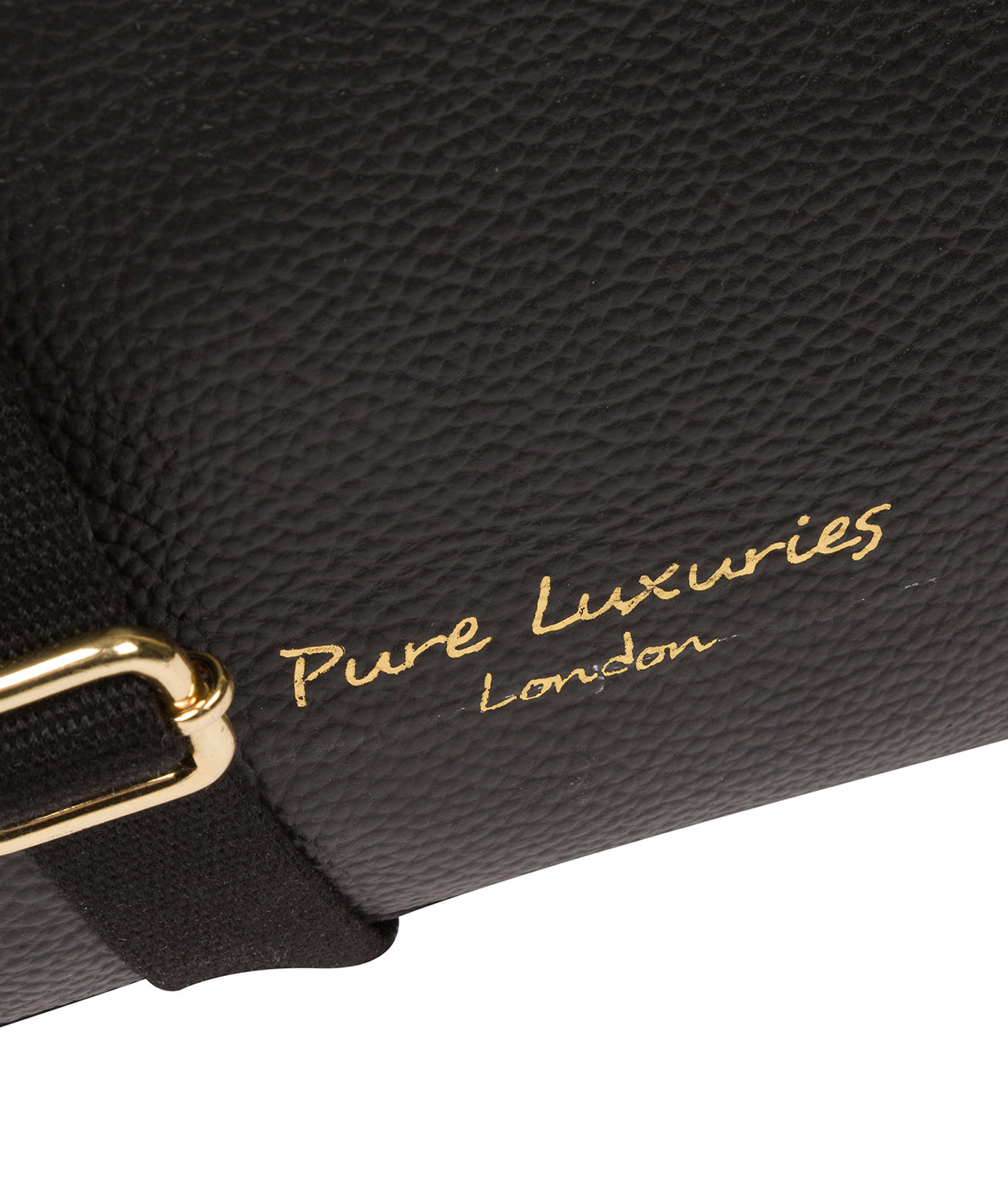 'Lachele' Black Leather Shoulder Bag image 5