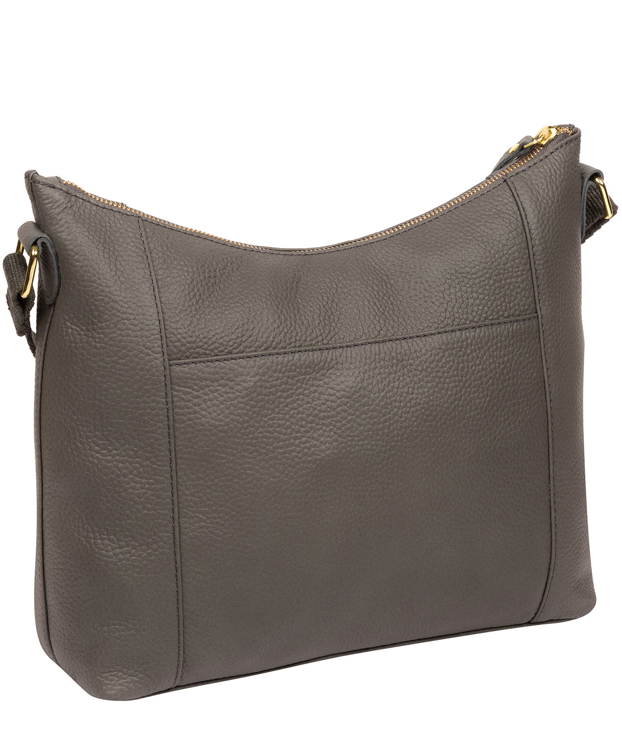 'Lachele' Grey Leather Shoulder Bag image 3