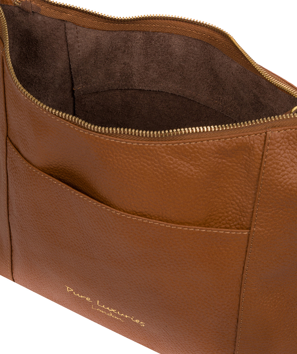 'Lachele' Tan Leather Shoulder Bag Pure Luxuries London