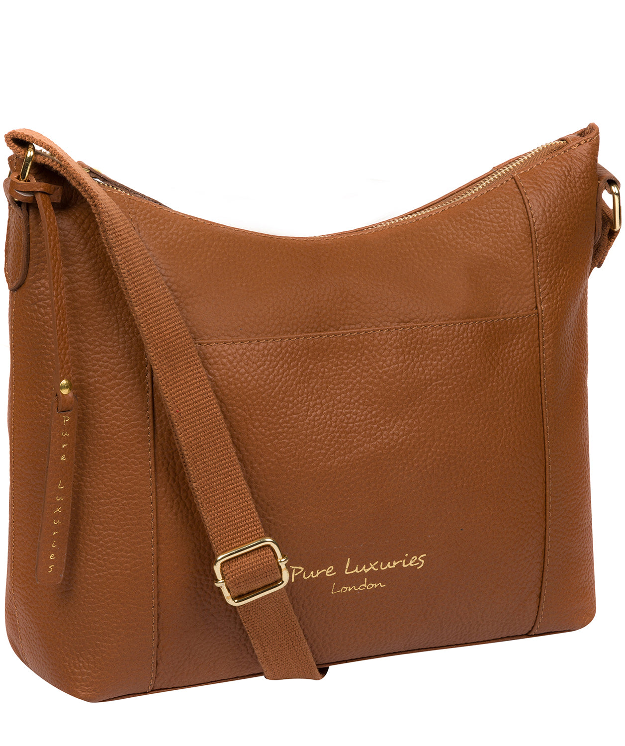 'Lachele' Tan Leather Shoulder Bag image 6