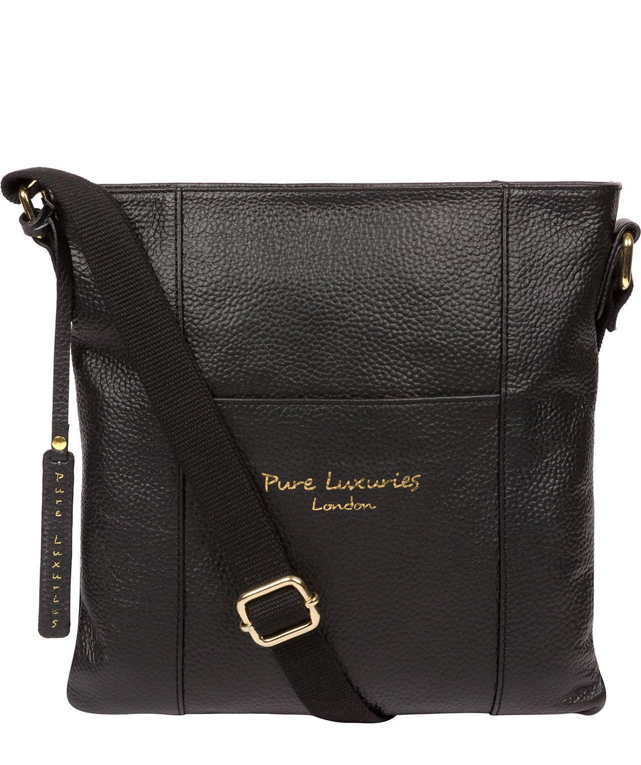 'Kayley' Black Leather Cross Body Bag image 1