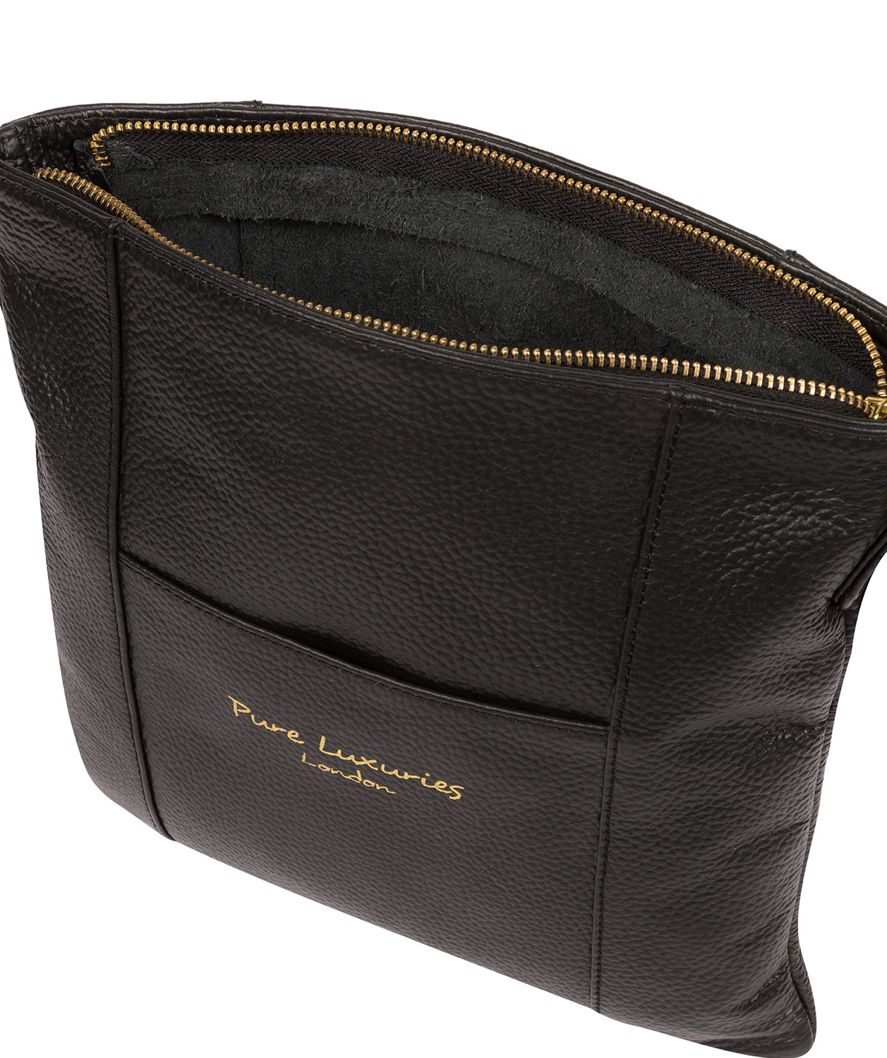 'Kayley' Black Leather Cross Body Bag image 4