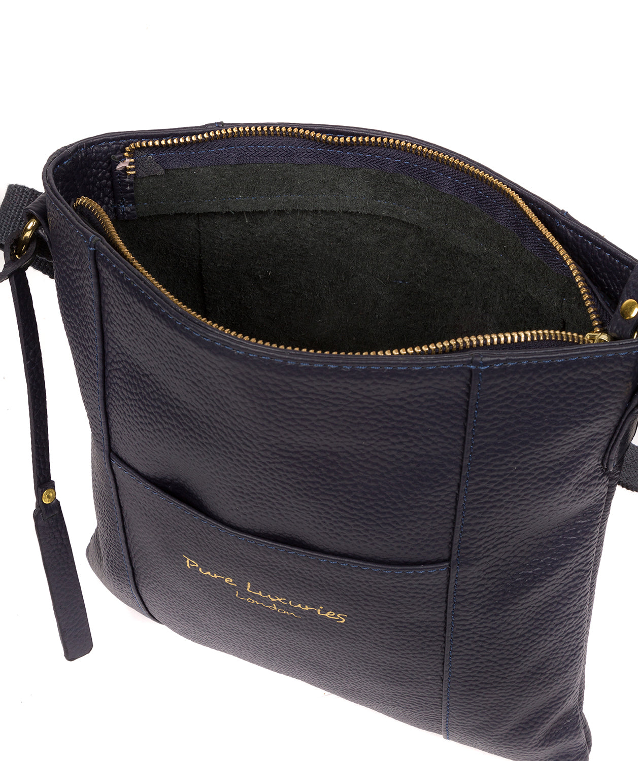 'Kayley' Ink Leather Cross Body Bag image 4