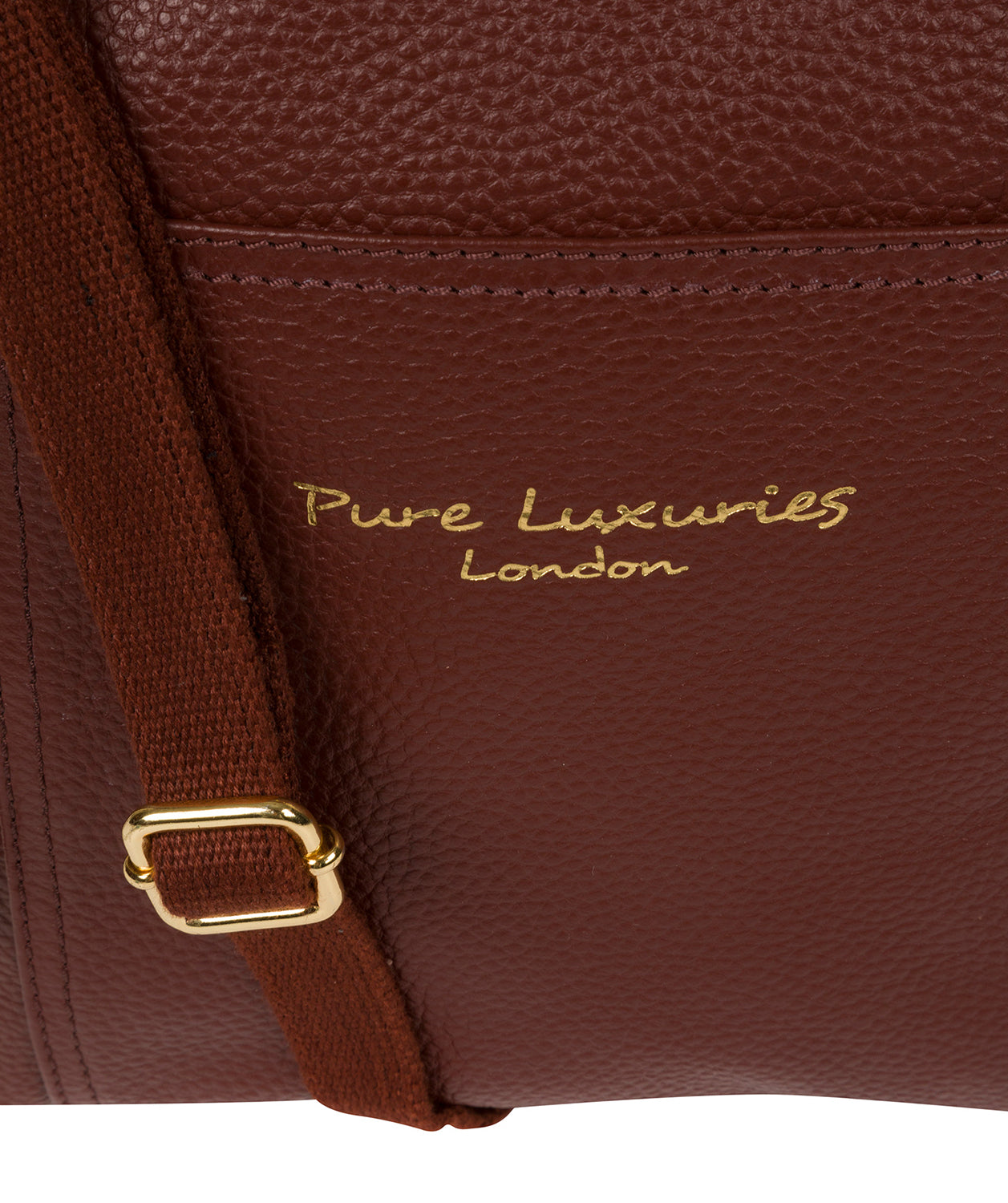 'Belinda' Cognac' Leather Cross Body Bag image 6