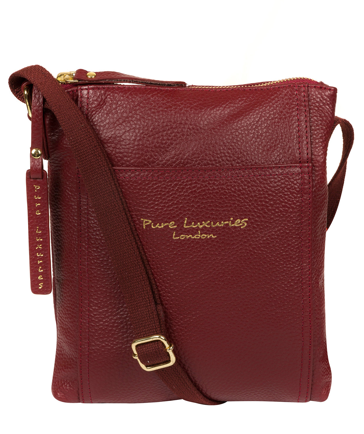 'Belinda' Red Leather Cross Body Bag image 1