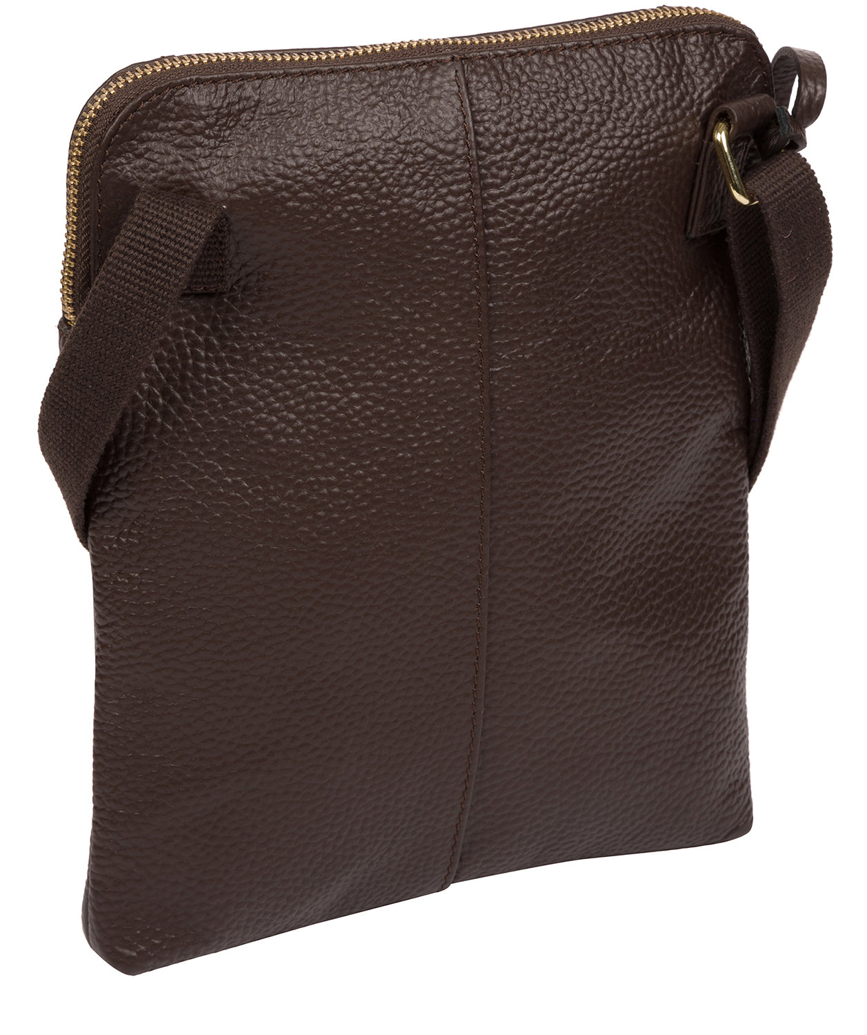 'Maisie' Chocolate Leather Cross Body Bag image 3