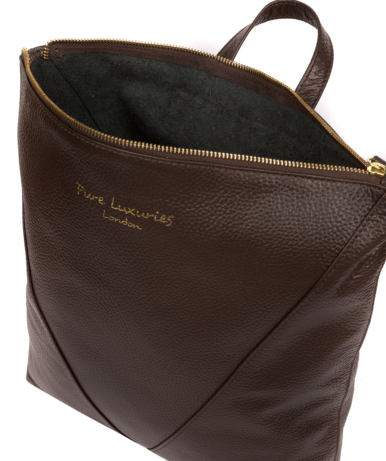 'Arti' Chocolate Leather Backpack image 4