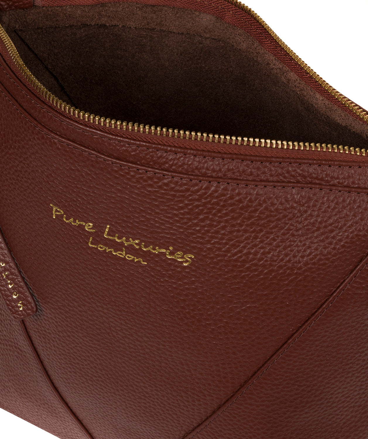 'Rena' Cognac Leather Cross Body Bag image 4