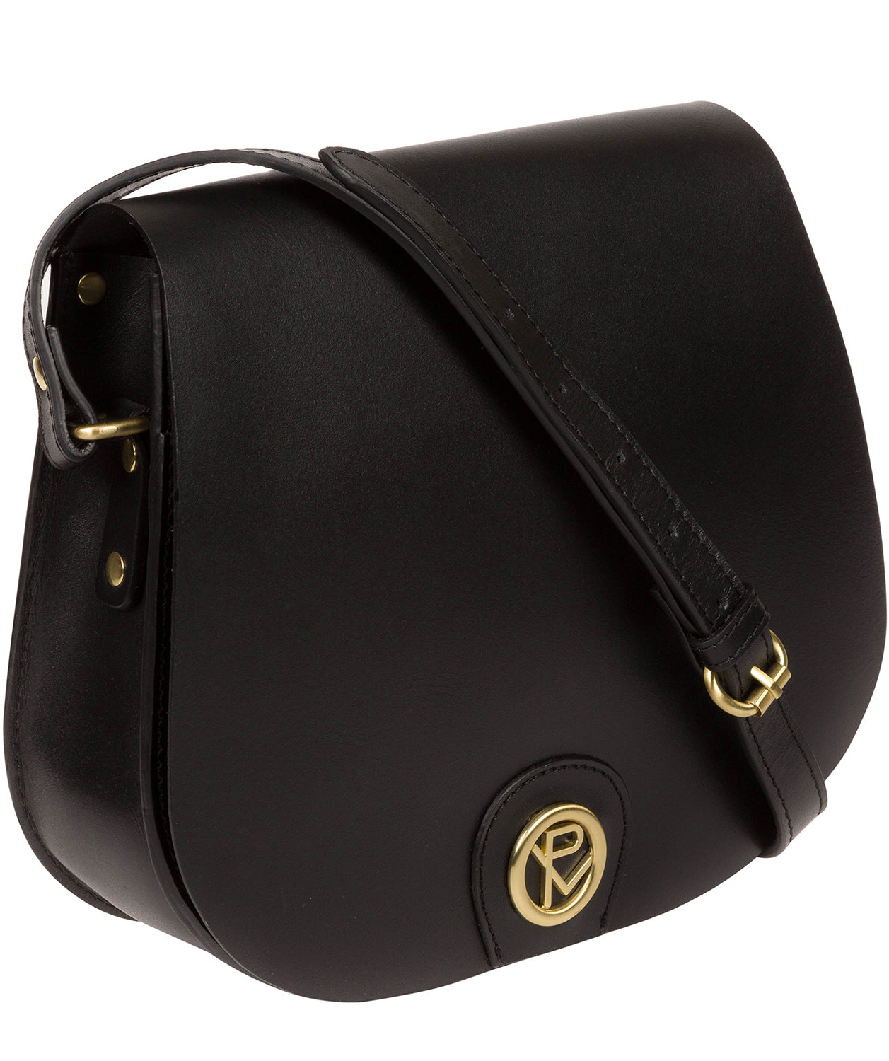 'Ambleside' Black Leather Cross Body Bag image 5