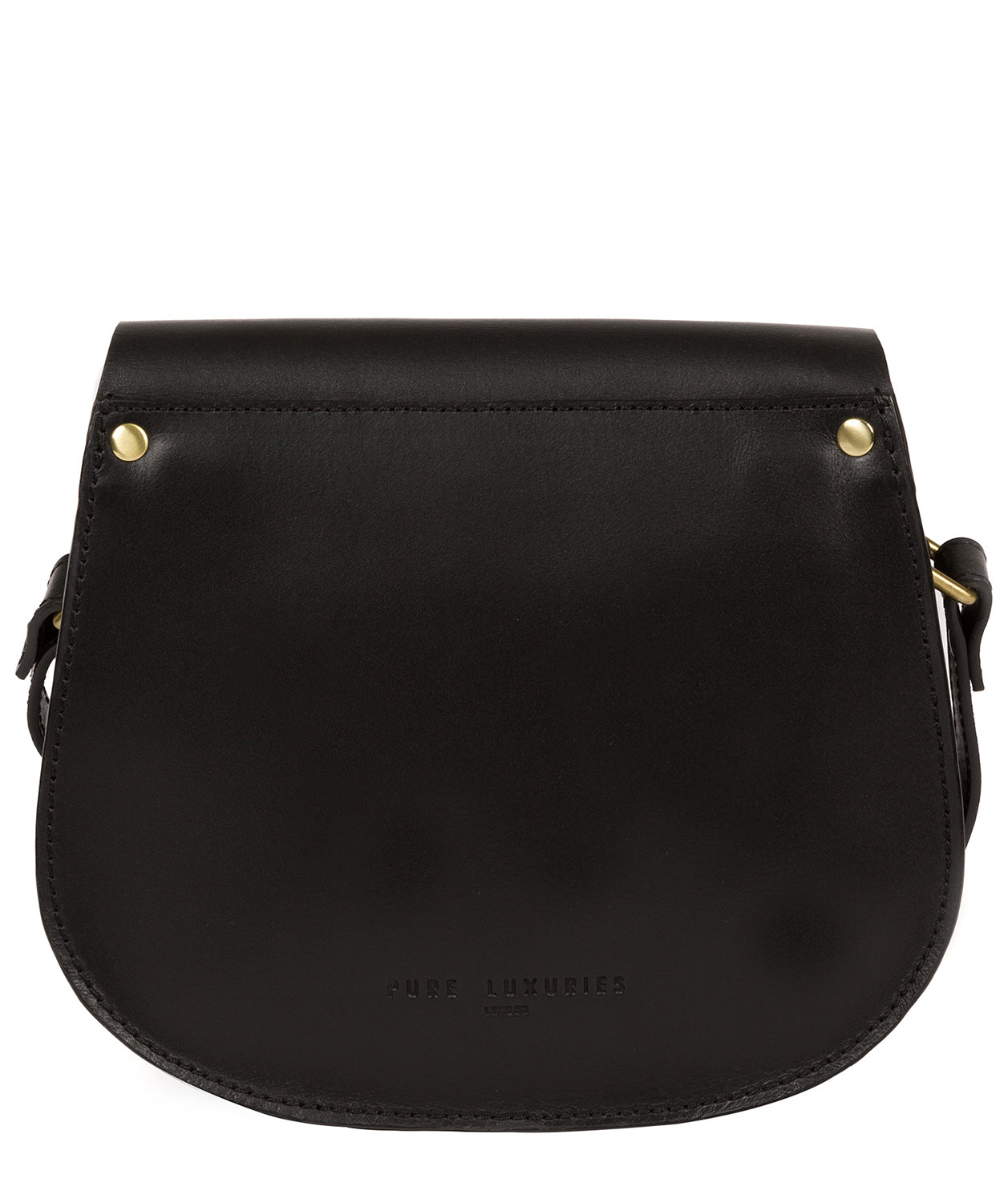 'Coniston' Black Leather Cross Body Bag image 3