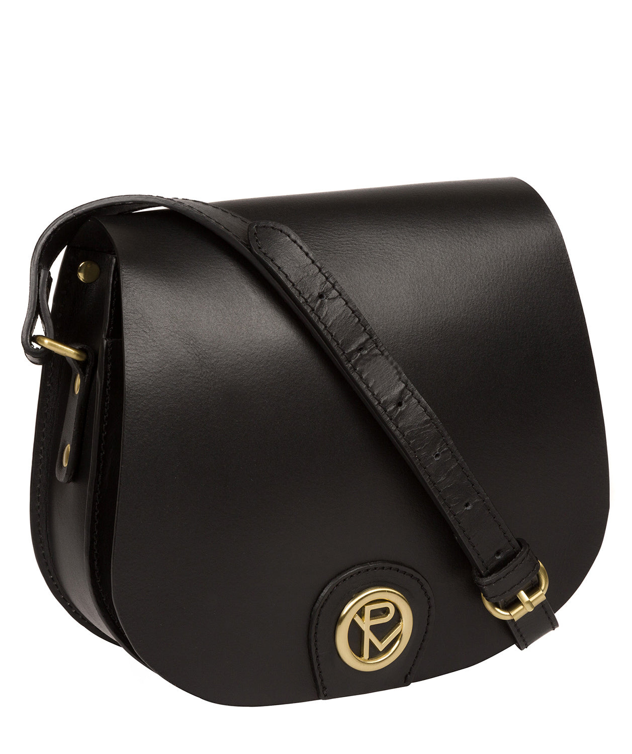 'Coniston' Black Leather Cross Body Bag image 5