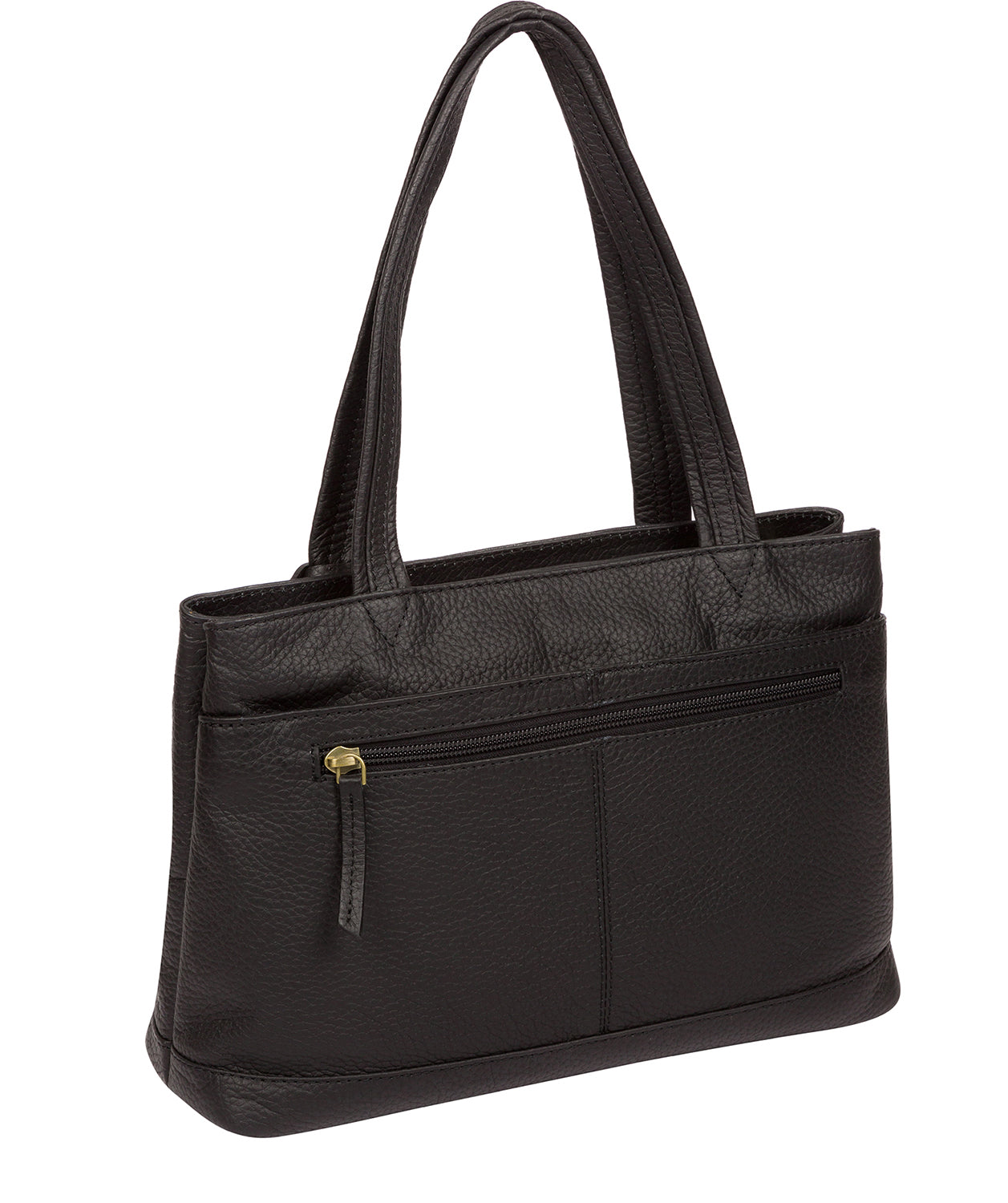 'Linton' Black & Gold Leather Handbag image 3