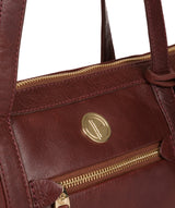 'Willow' Chestnut Leather Tote Bag image 7