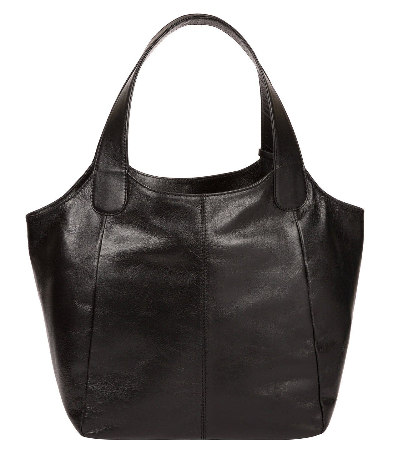 'Mimosa' Jet Black Leather Tote Bag Pure Luxuries London