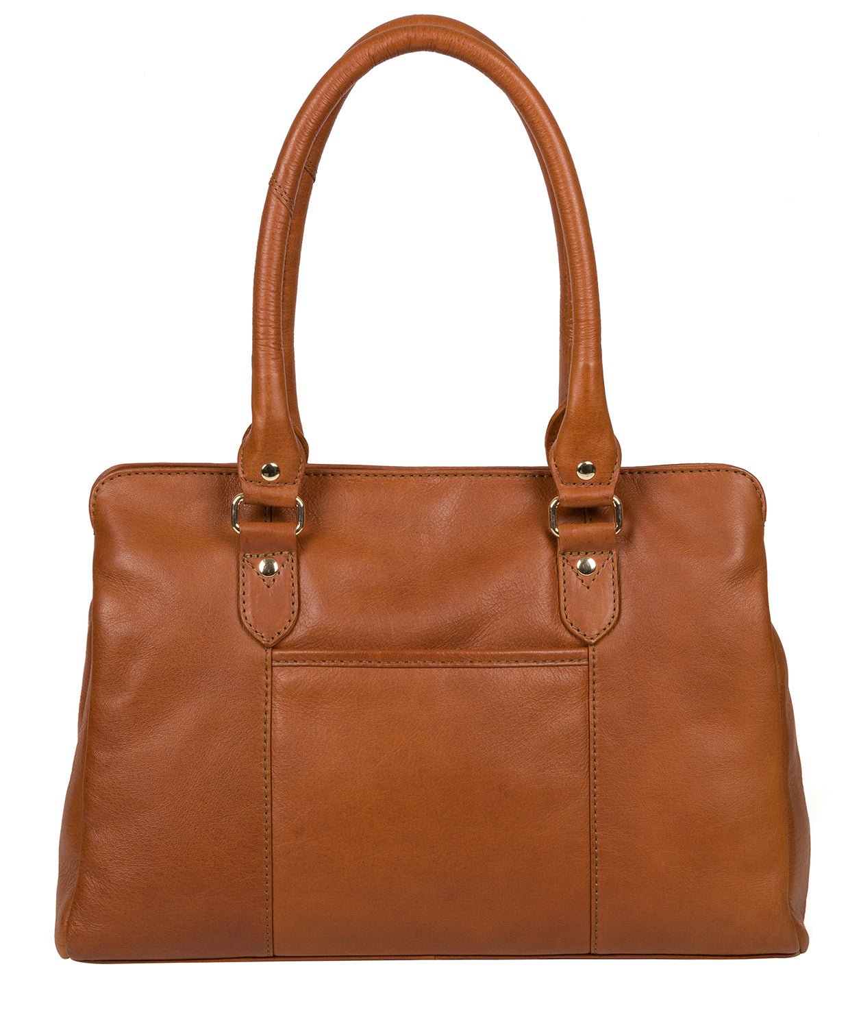'Poppy' Hazelnut Leather Handbag image 3