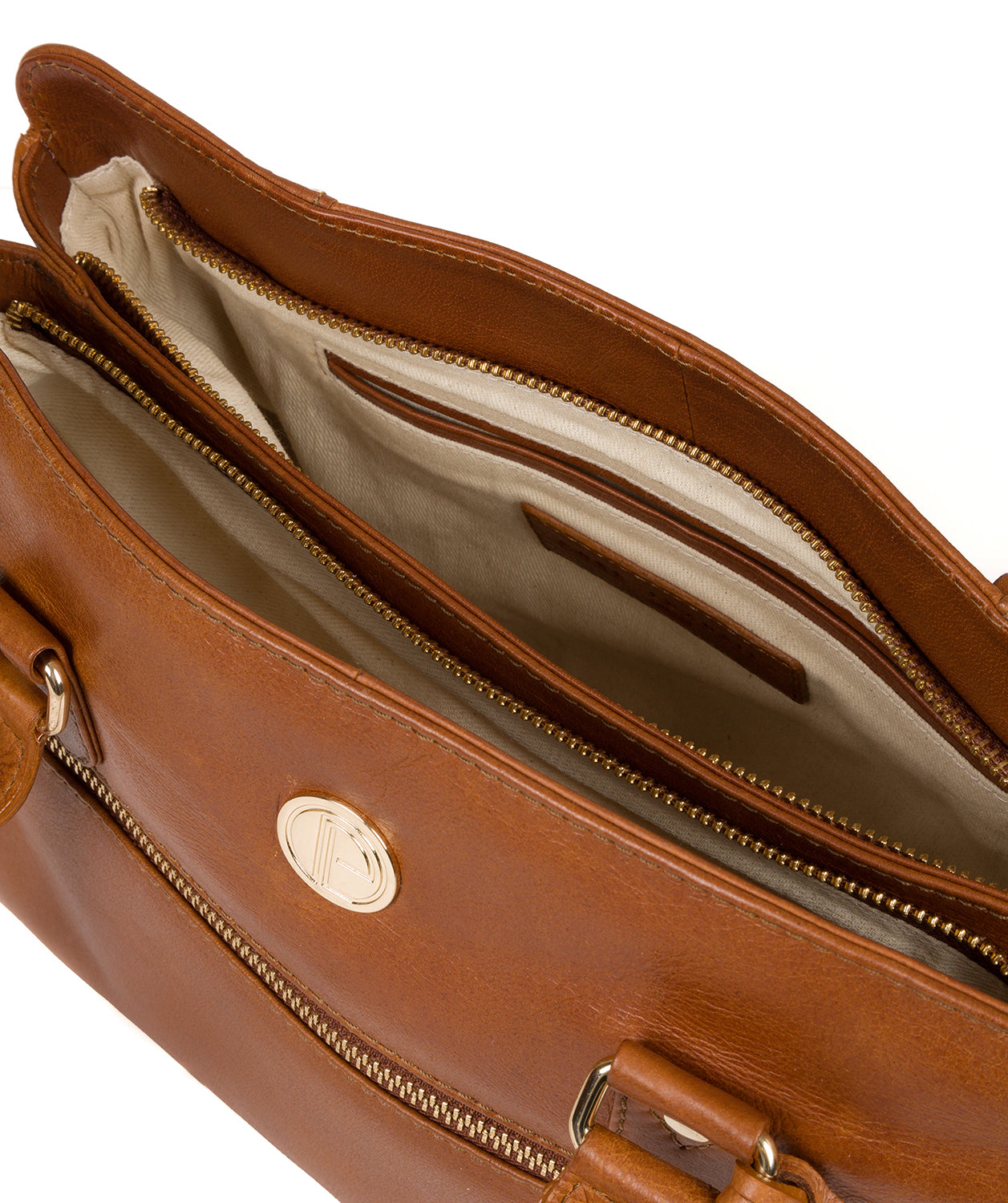 'Poppy' Hazelnut Leather Handbag image 4