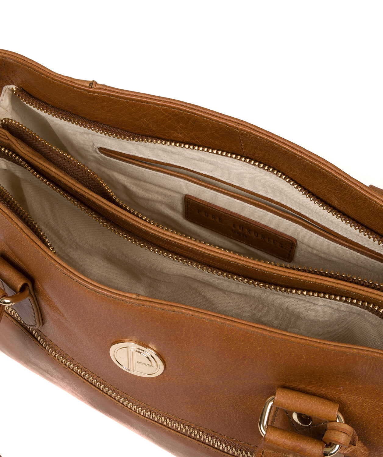 'Poppy' Saddle Tan Leather Handbag image 4