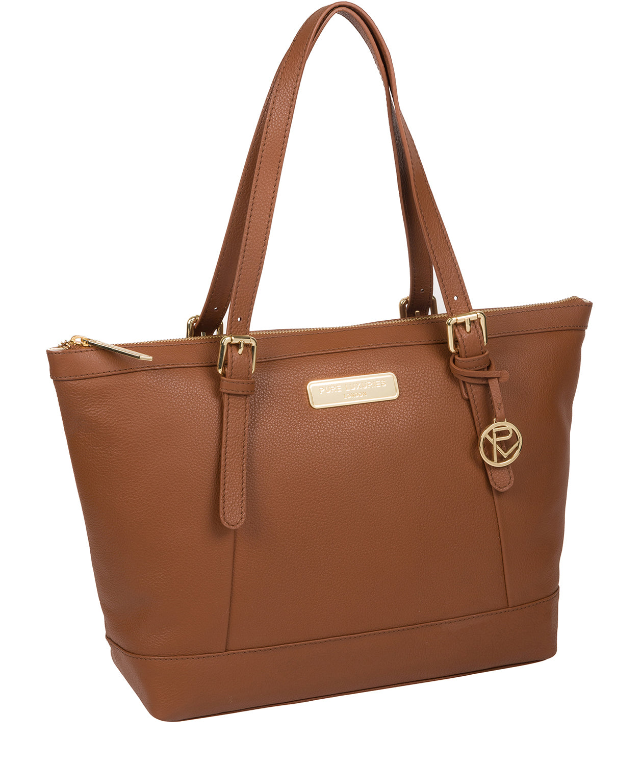 'Emily' Tan Leather Tote Bag image 5
