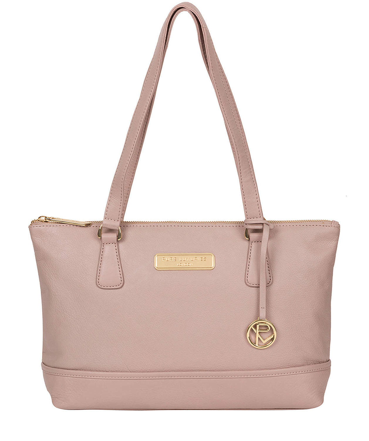 'Keira' Blush Pink Leather Handbag