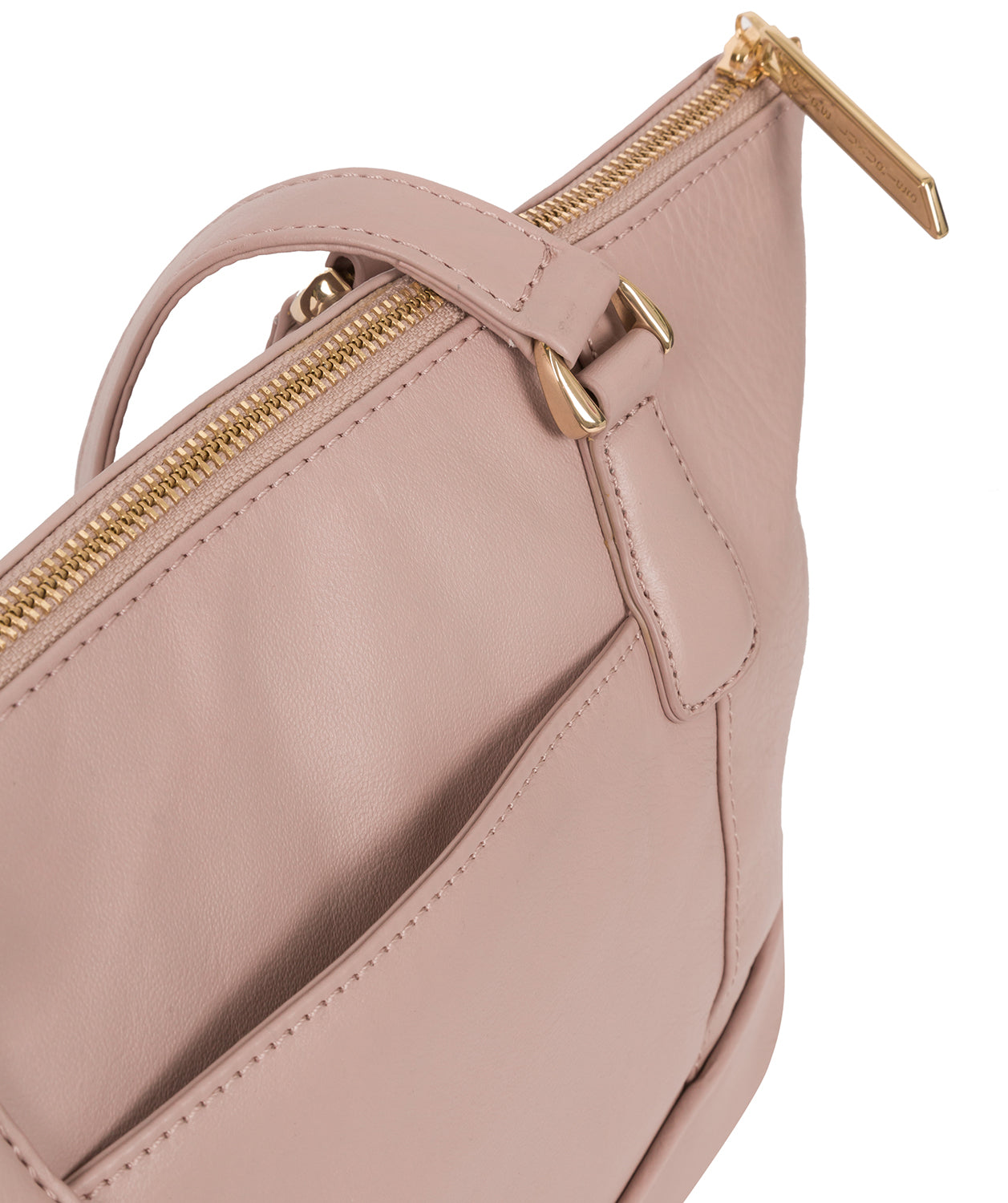 'Keira' Blush Pink Leather Handbag