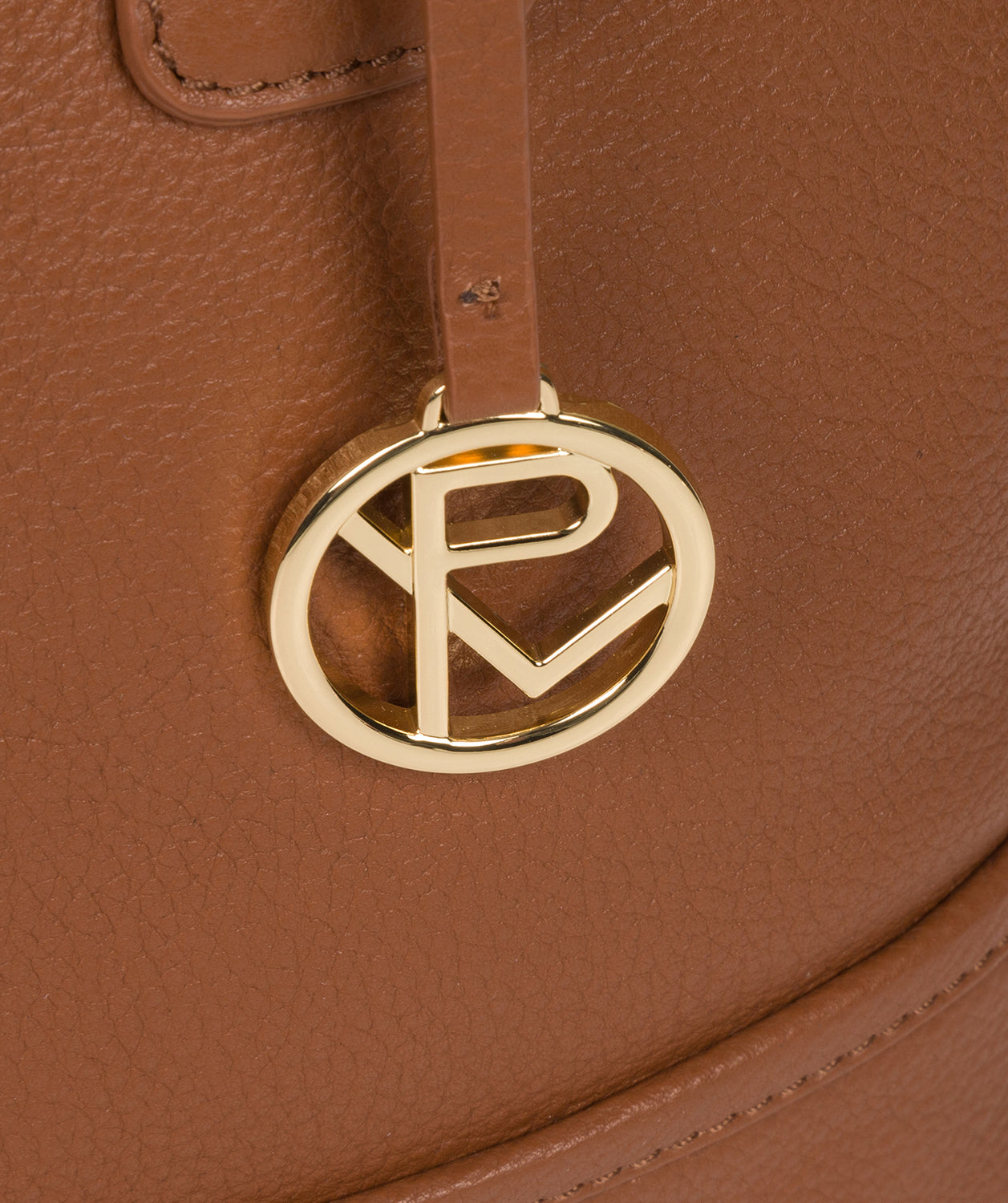 'Keira' Tan Leather Tote Bag image 6