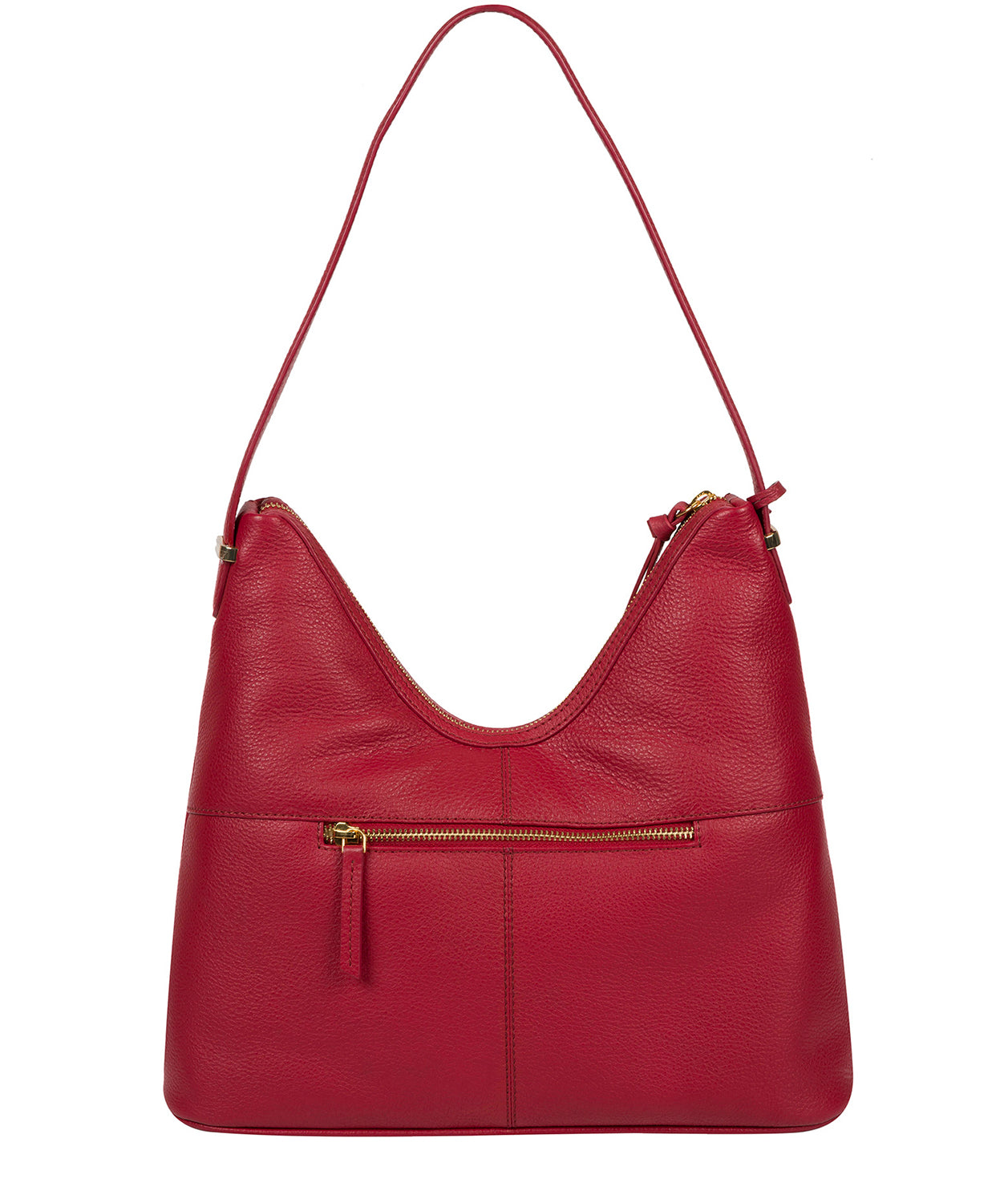 'Felicity' Berry Red Leather Shoulder Bag image 3
