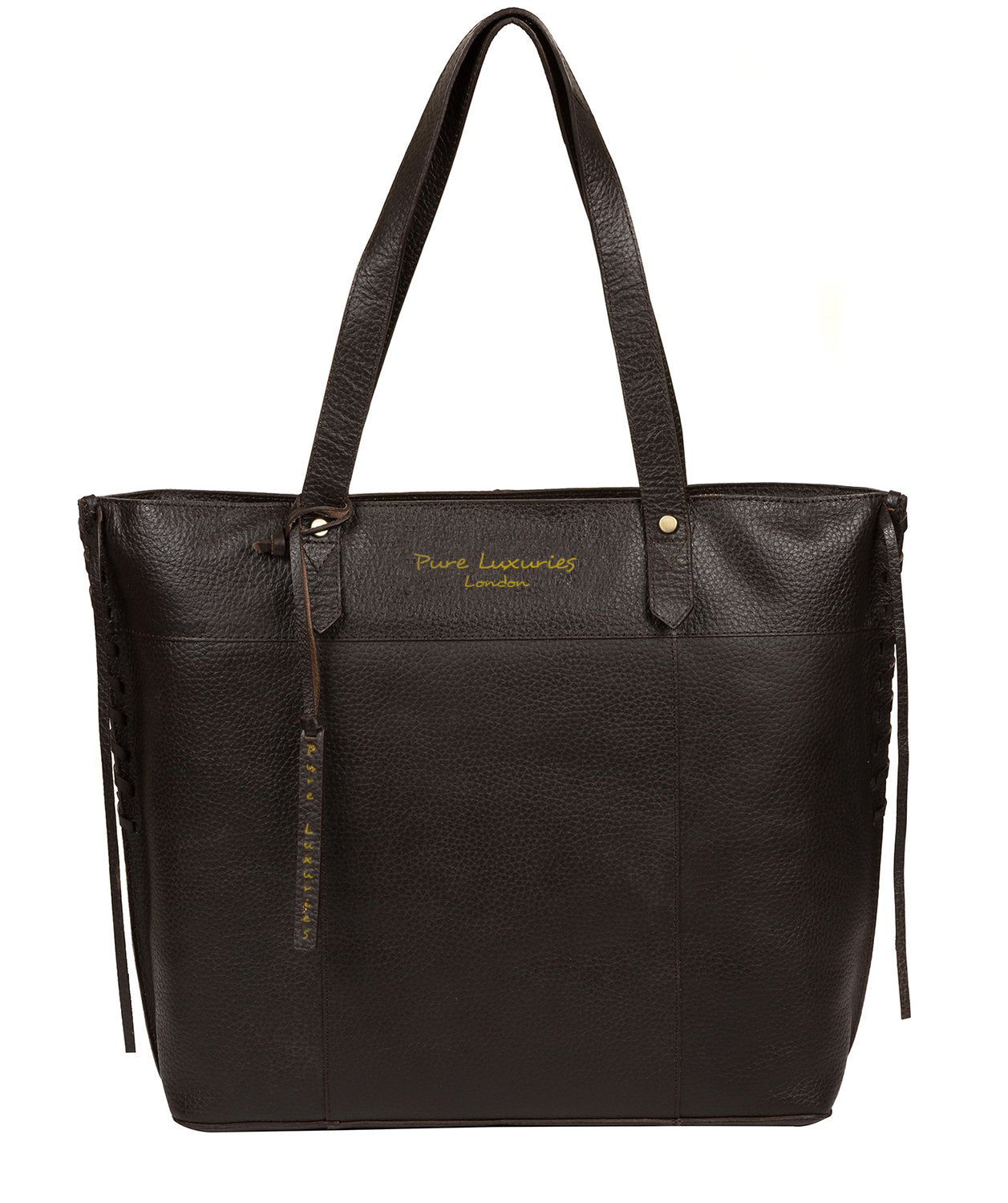 'Hampstead' Dark Brown Leather Tote Bag