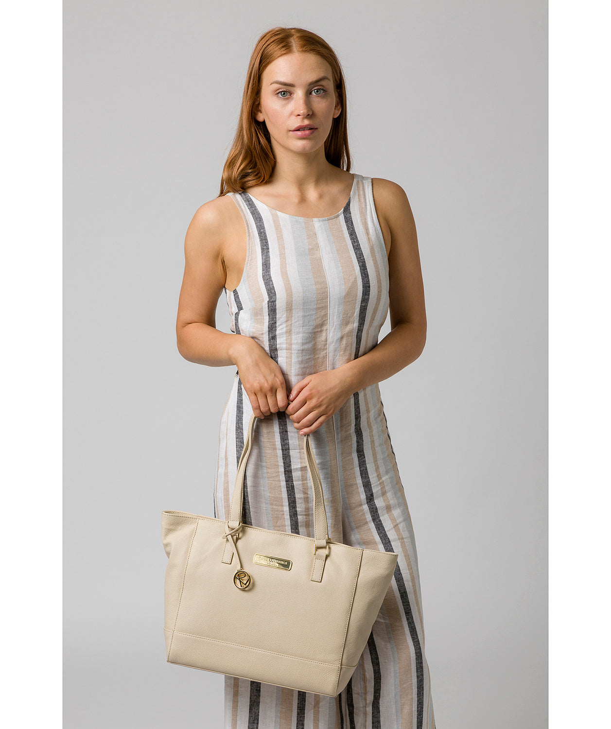 'Sophie' Frappe Leather Tote Bag image 2