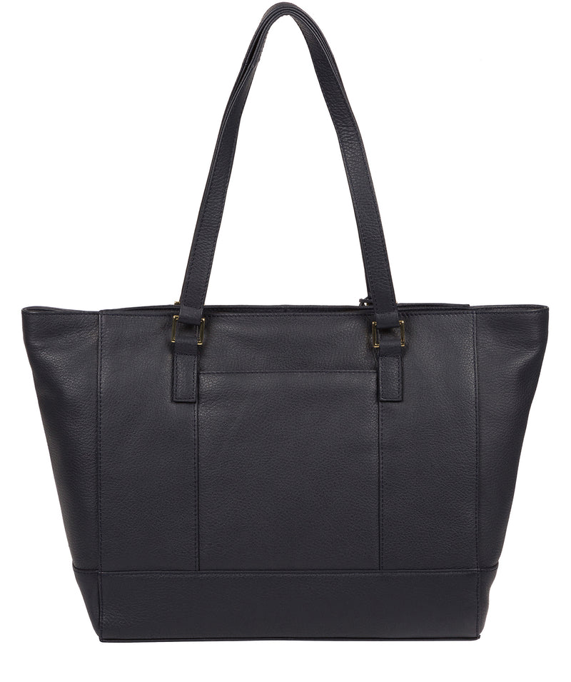 'Sophie' Navy Leather Tote Bag image 3