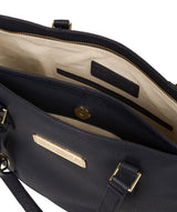 'Sophie' Navy Leather Tote Bag image 4