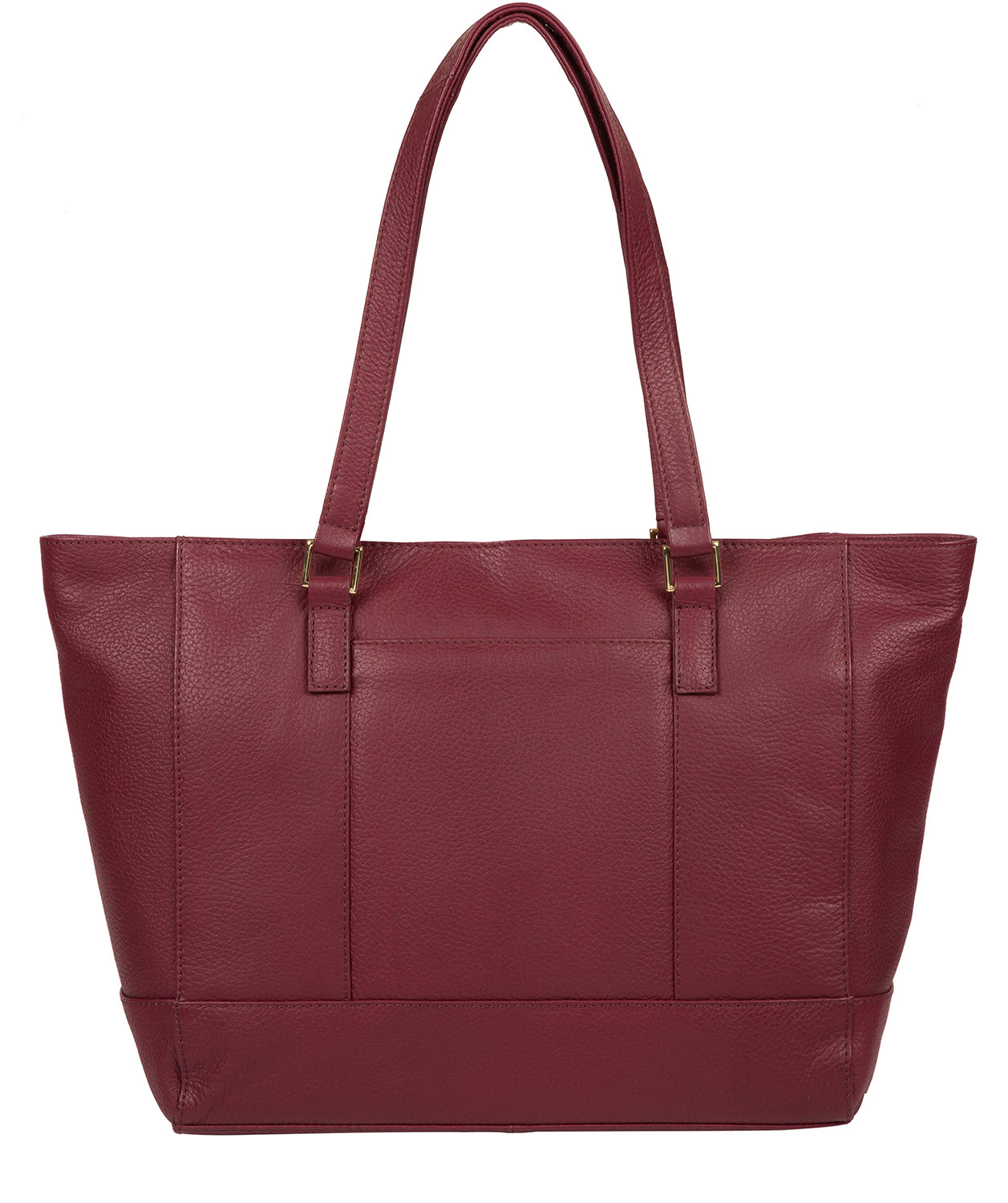 'Sophie' Pomegranate Leather Tote Bag image 3