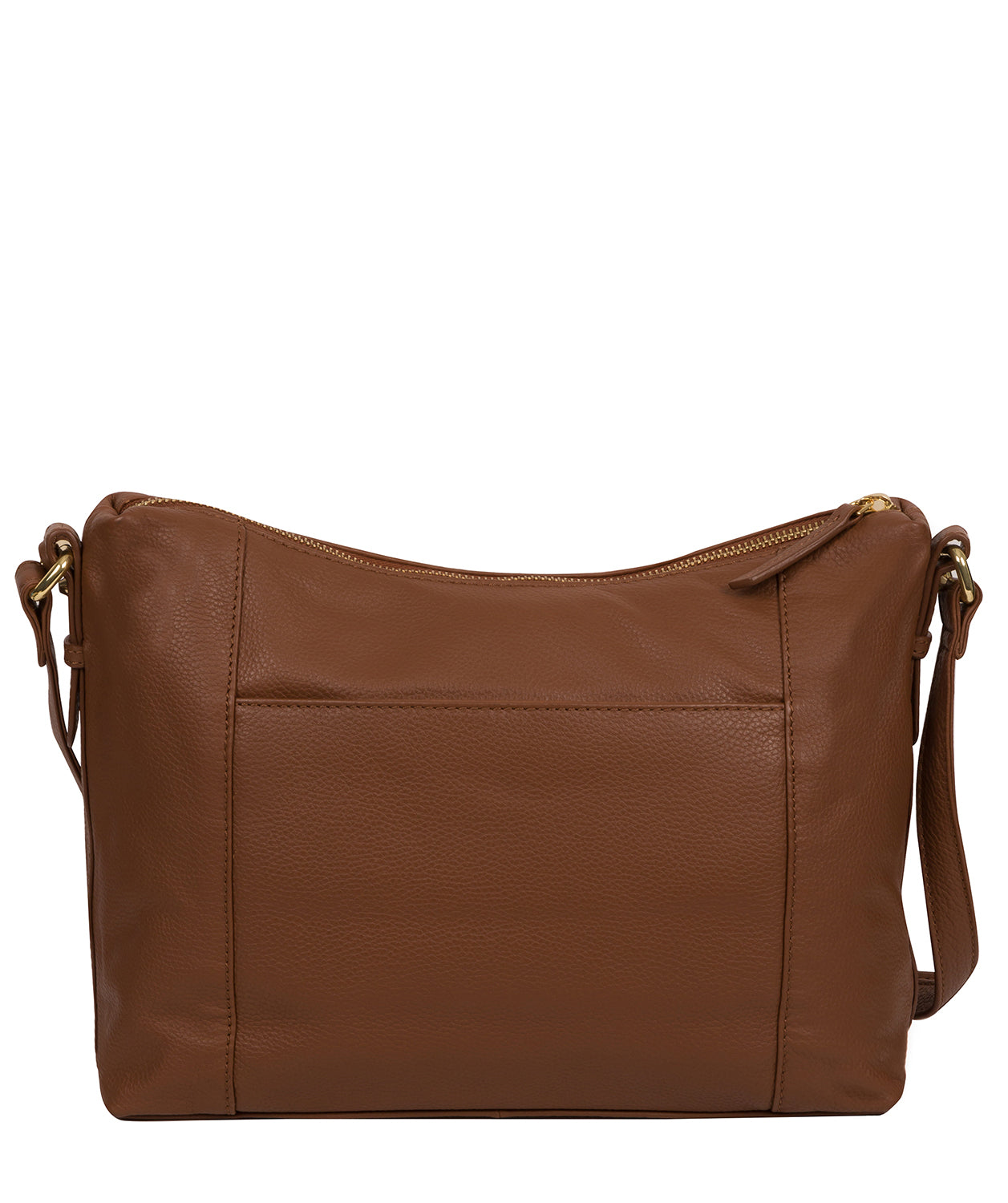 'Jenna' Tan Leather Shoulder Bag