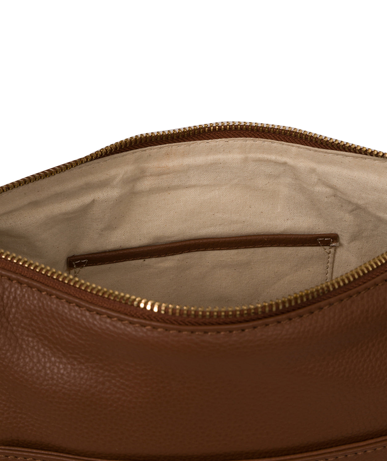 'Jenna' Tan Leather Shoulder Bag