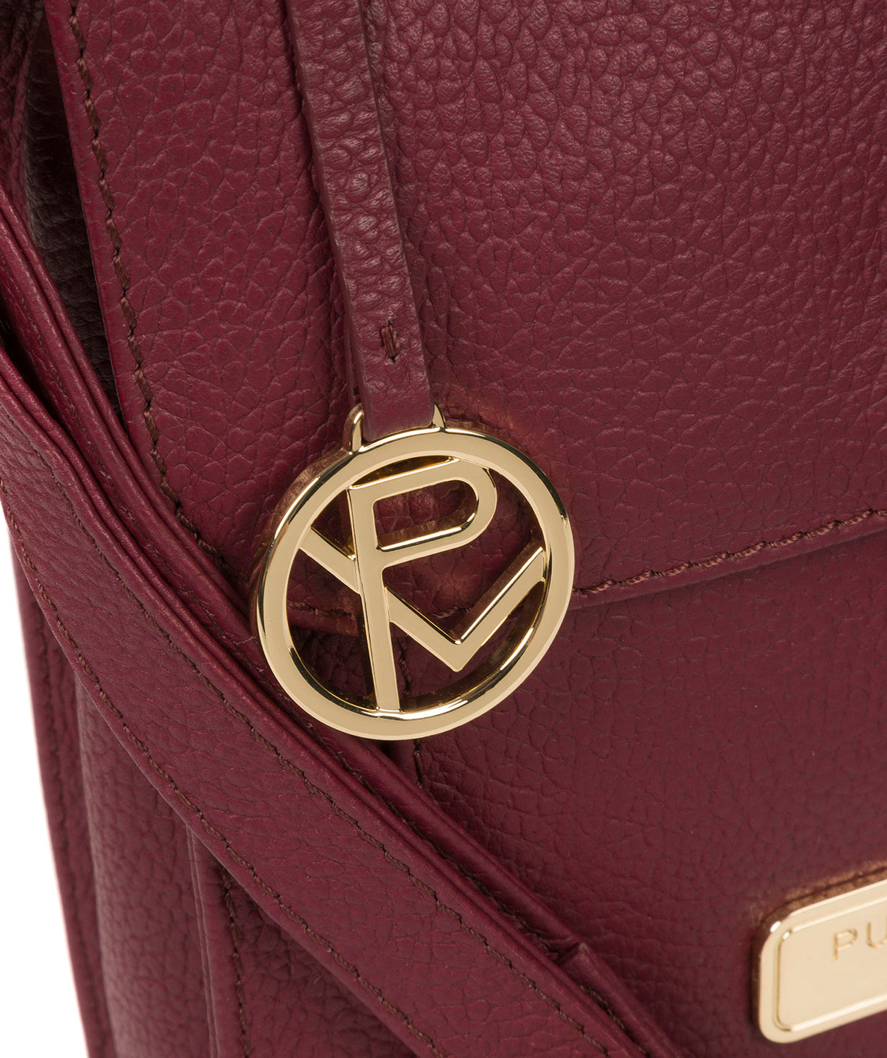 'Naomi' Pomegranate Leather Cross Body Bag image 6