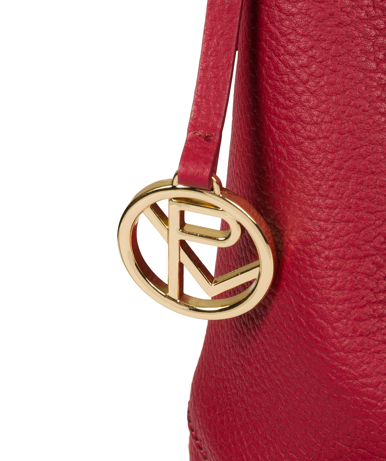 'Imogen' Berry Pink Leather Shoulder Bag Pure Luxuries London