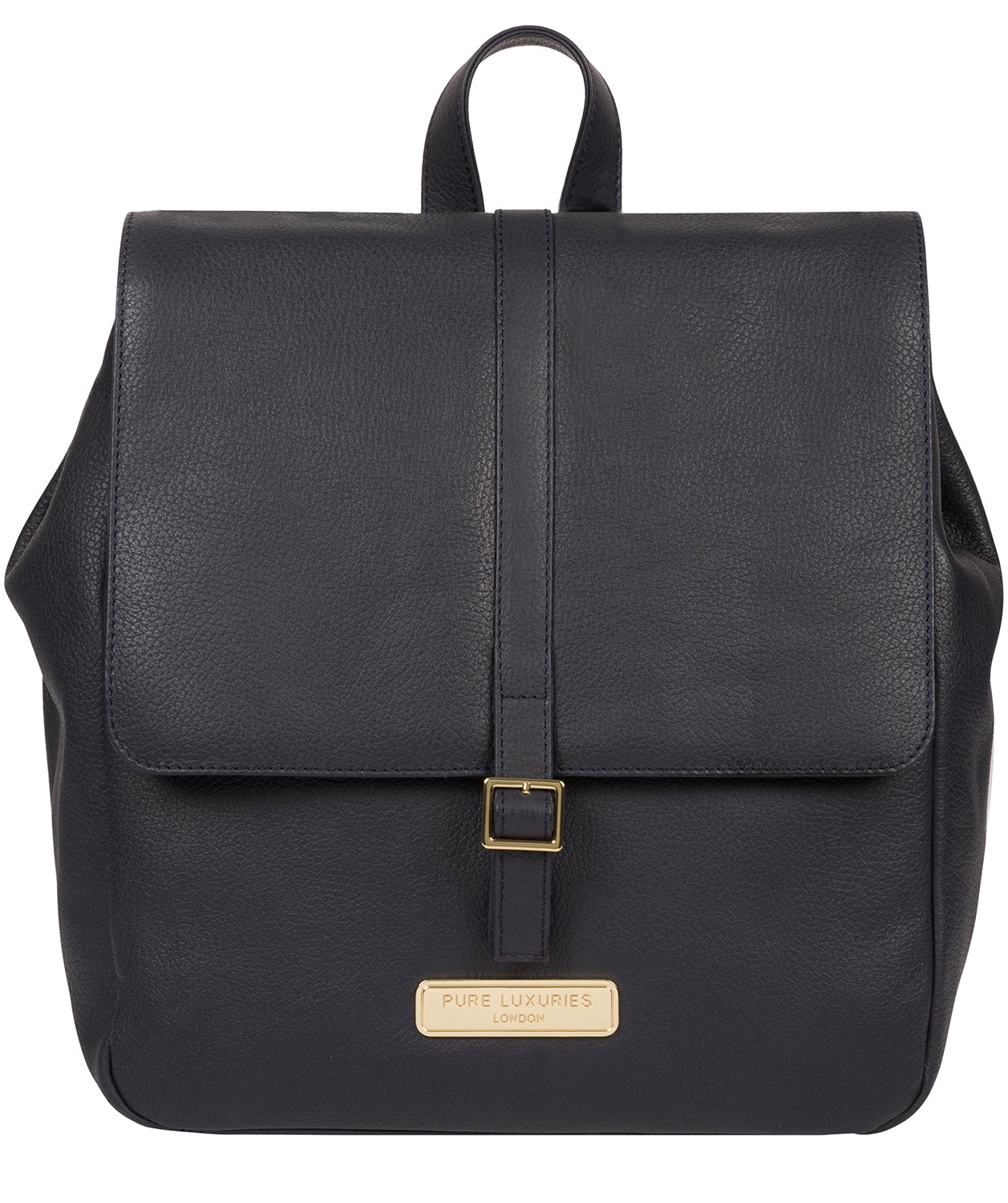 'Daisy' Navy Leather Backpack