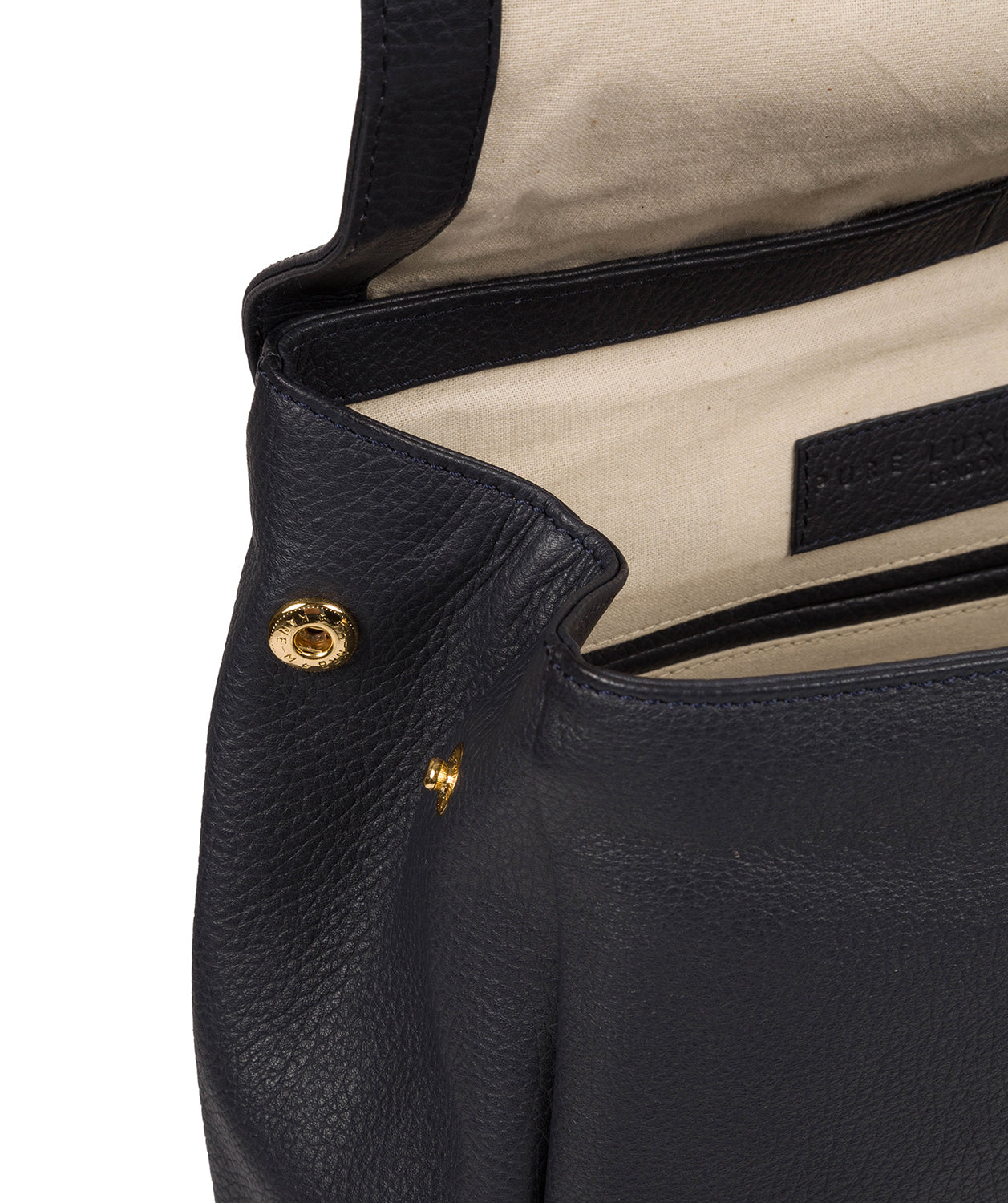 'Daisy' Navy Leather Backpack image 6
