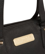'Kate' Black Leather Handbag image 7